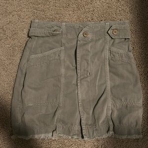 Tan Free People jean skirt